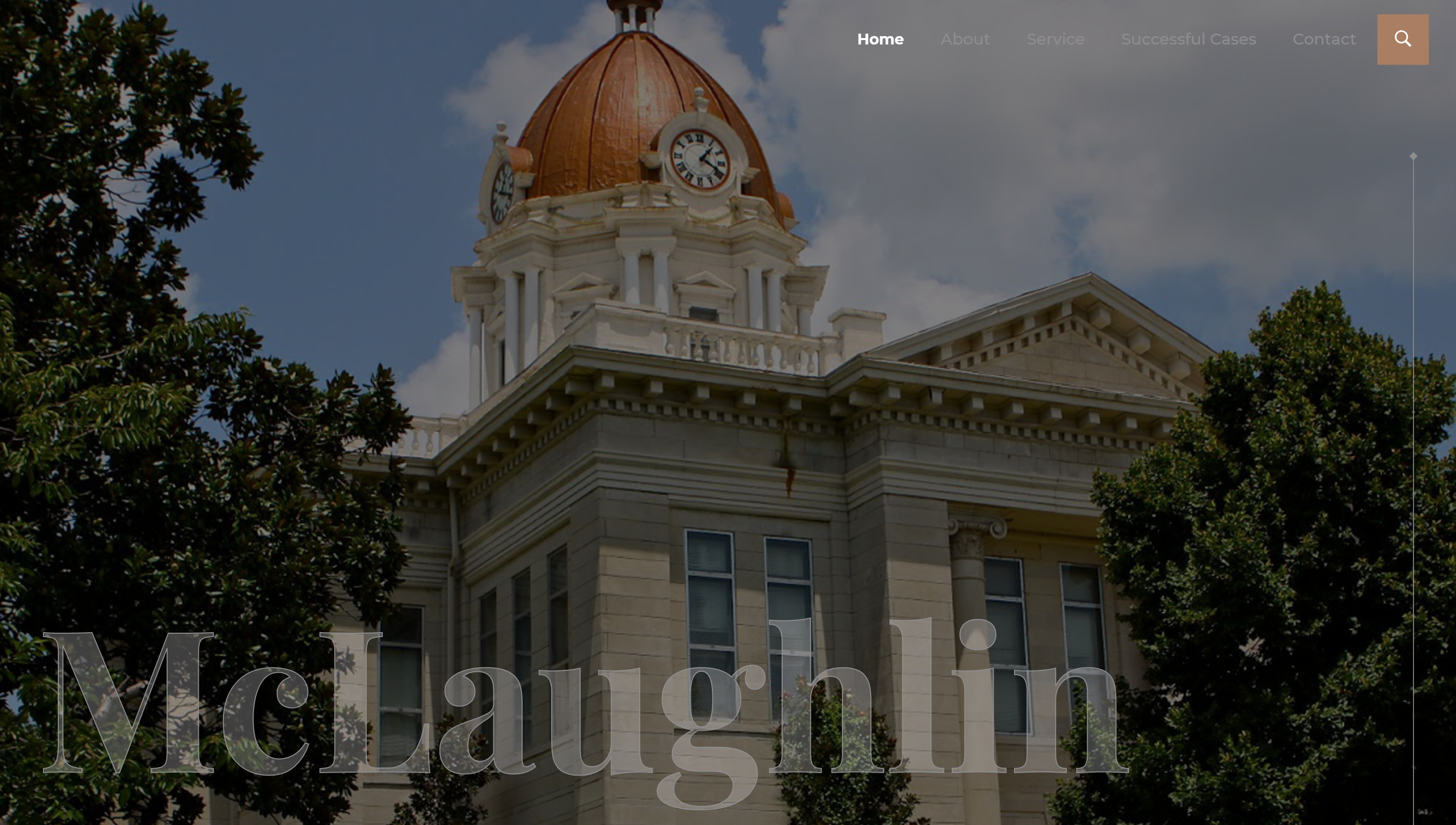 Screenshot of McLaughlin Law Firm Website